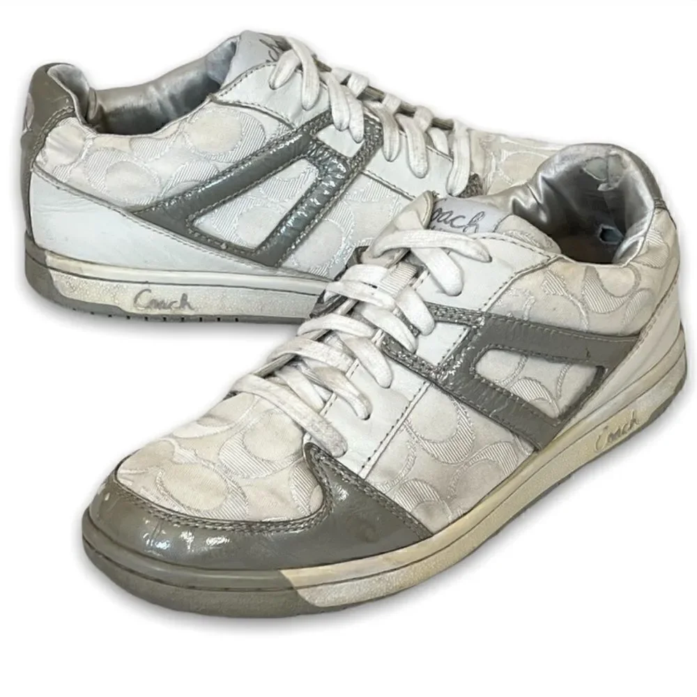 Coach Nova Signature C Silver Sneakers 9M